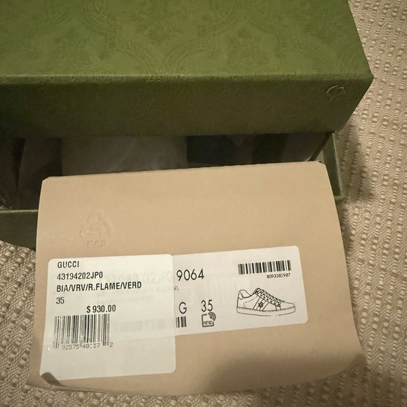 Women Gucci Ace White Sneakers size 35 - Picture 6 of 7